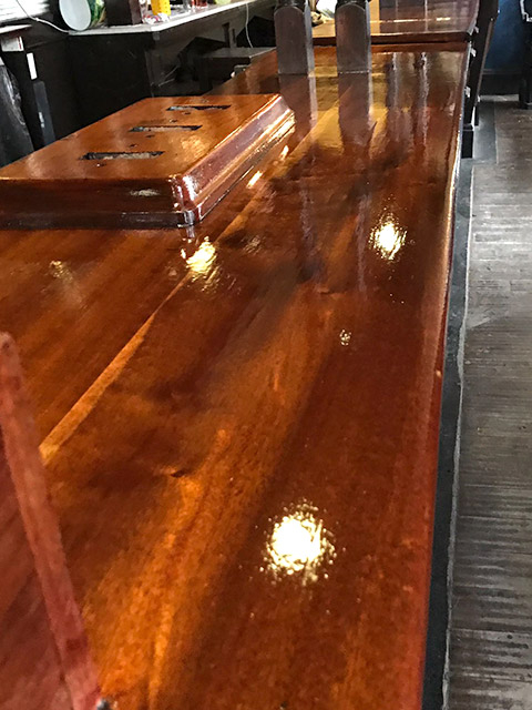 Bar top and base plate