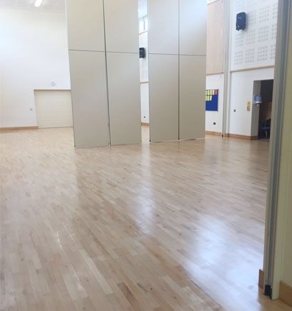 School Hall Wood Floor Sanding