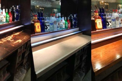 Bar counter polish